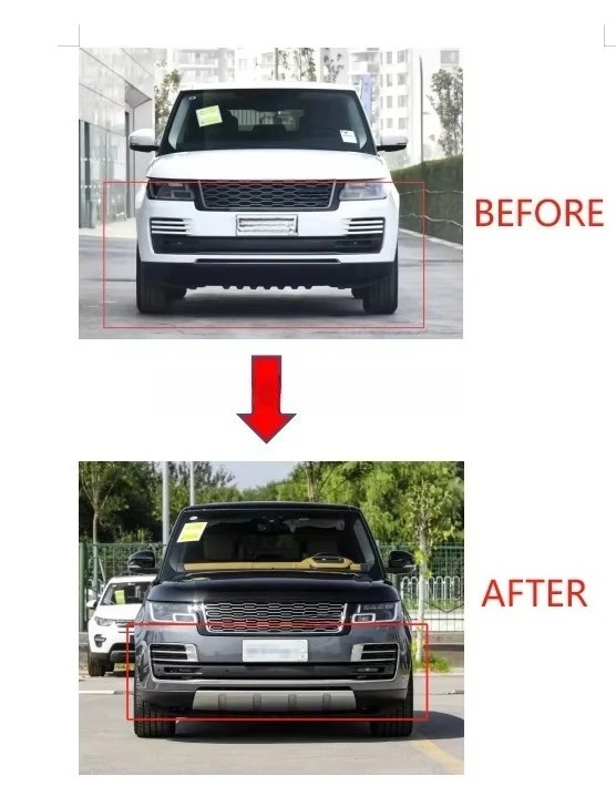For RR vogue 2018-2022 Base Upgrade to SVA Version Low to High Grille Side Vent  Rear  Bumper Completely Body Kit